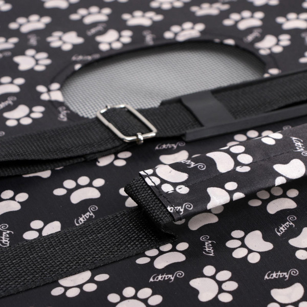Изображение товара Сумка для животных Sima-Land Лапки Happy / 3679631 (р.L, черный)