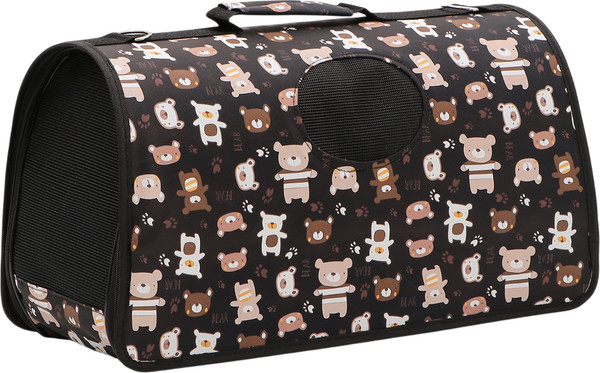 Изображение товара Сумка для животных Sima-Land Медвежата / 10093116 (р.L, черный)