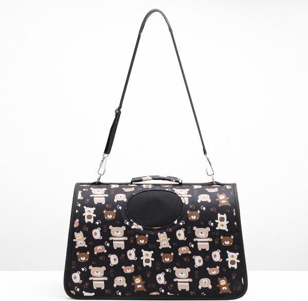 Изображение товара Сумка для животных Sima-Land Медвежата / 10093117 (р.M, черный)