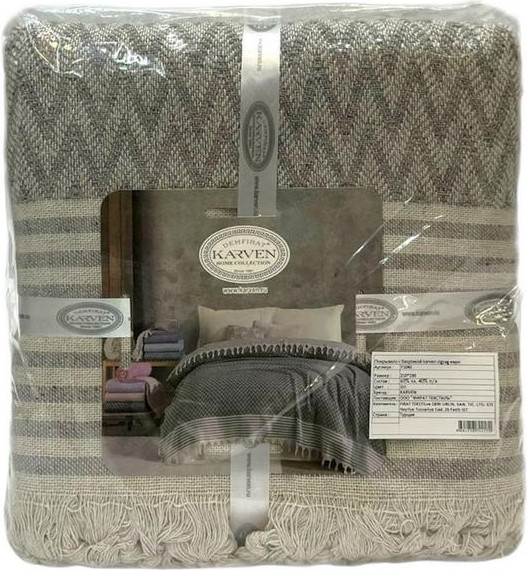 Изображение товара Покрывало Karven Zigzag Евро 210x230 / Y1045 Gri