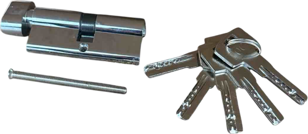 Изображение товара Цилиндровый механизм замка FM 60 мм 5 ключей (Цам, вертушка)