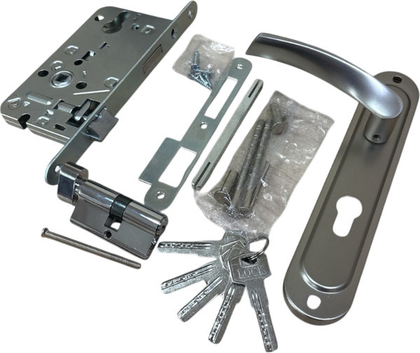 Изображение товара Комплект дверной фурнитуры FM HP -85.0423 CR (с цилиндровым механизмом)