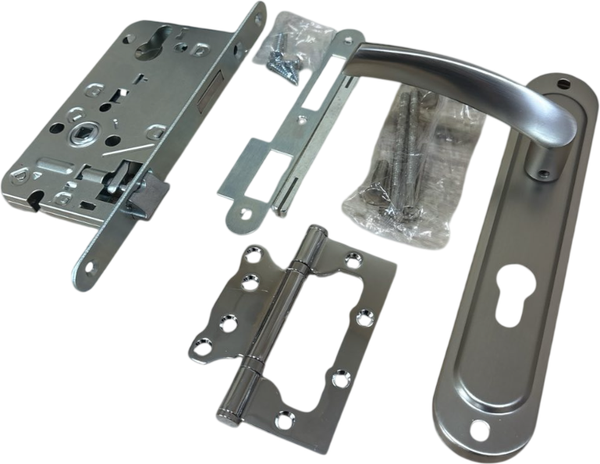 Изображение товара Комплект дверной фурнитуры FM HP -72.0323 NIS под ключ (с цилиндровым механизмом и комплектом петель)