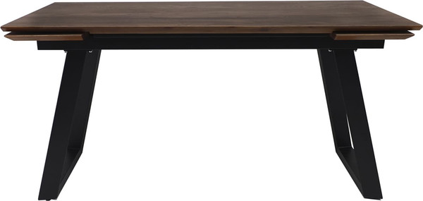 Изображение товара Обеденный стол ОКА Сангай раздвижной 136-196x80x75 (дуб галифакс/черный)