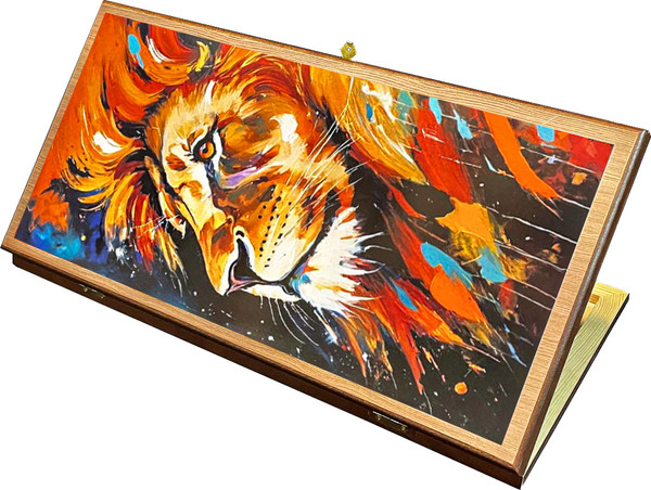 Изображение товара Набор настольных игр Partida Сирия. Король Лев средние. Нарды, шашки / rasking50