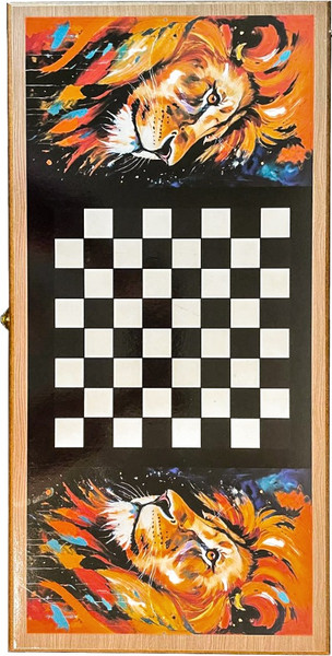 Изображение товара Набор настольных игр Partida Сирия. Король Лев средние. Нарды, шашки / rasking50