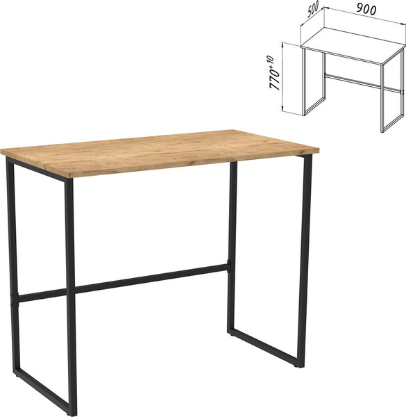 Изображение товара Компьютерный стол Brabix Smart CD-020 / 641950 (бунратти/черный)