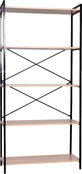 Изображение товара Стеллаж Brabix Smart SH-004 / 641943 (ясень шимо светлый/черный)