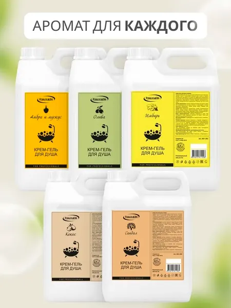 Изображение товара Гель для душа Результат.Про Сандал (5л)