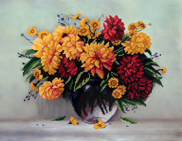 Изображение товара Набор алмазной вышивки Фрея Георгины / ALPD-087