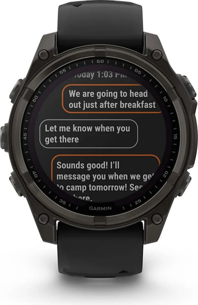 Изображение товара Умные часы Garmin Fenix 8 Sapphire Solar 47mm / 010-02906-11 (Carbon Gray)