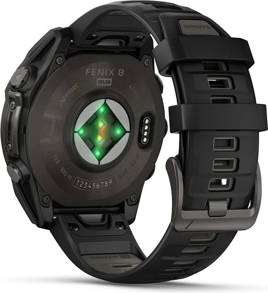 Изображение товара Умные часы Garmin Fenix 8 Sapphire Solar 47mm / 010-02906-11 (Carbon Gray)