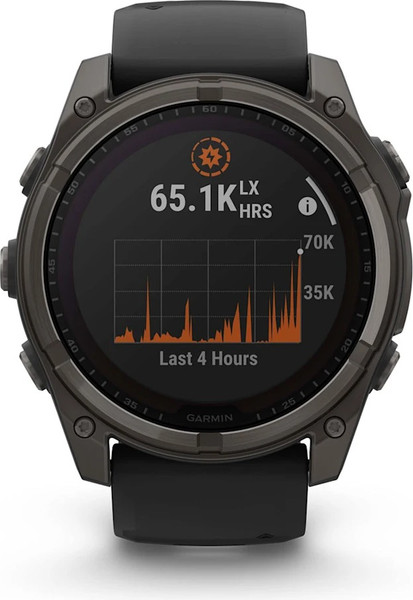 Изображение товара Умные часы Garmin Fenix 8 Sapphire Solar 51mm / 010-02907-11 (Carbon Gray)