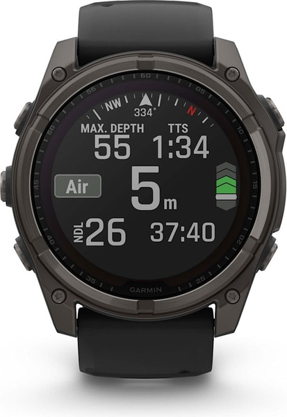 Изображение товара Умные часы Garmin Fenix 8 Sapphire Solar 51mm / 010-02907-11 (Carbon Gray)