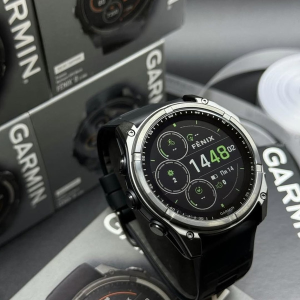 Изображение товара Умные часы Garmin Fenix 8 Sapphire Solar 51mm / 010-02907-11 (Carbon Gray)