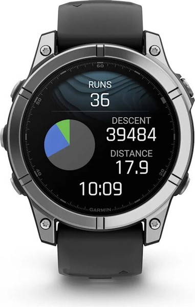 Изображение товара Умные часы Garmin Fenix E Amoled 47mm / 010-03025-00 (серая сталь/черный)