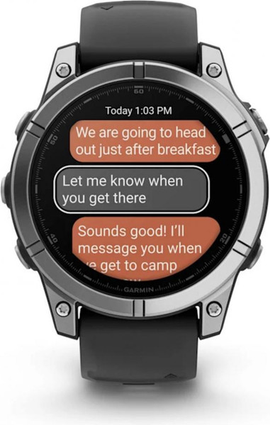 Изображение товара Умные часы Garmin Fenix E Amoled 47mm / 010-03025-00 (серая сталь/черный)