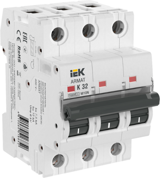 Изображение товара Выключатель автоматический IEK AR-M10N-3-K032