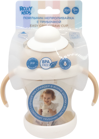 Изображение товара Поильник ROXY-KIDS RFD-008-PI (кокосово-бежевый)