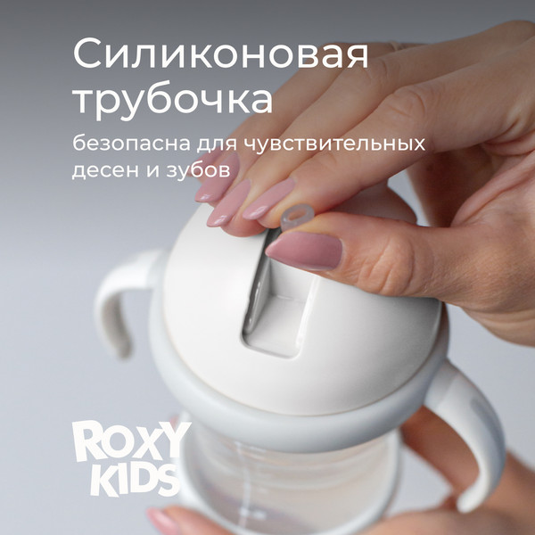 Изображение товара Поильник ROXY-KIDS RFD-008-GI (кокосово-серый)
