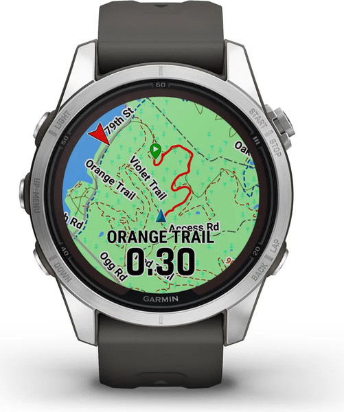 Изображение товара Умные часы Garmin Fenix 7S Pro Solar 42mm / 010-02776-01 (серебро/графит)