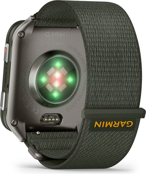 Изображение товара Умные часы Garmin Venu X1 / 010-02980-03 (титановый/зеленый)