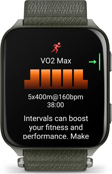 Изображение товара Умные часы Garmin Venu X1 / 010-02980-03 (титановый/зеленый)