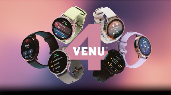Изображение товара Умные часы Garmin Venu 4 41mm / 010-03013-01 (серебристый/сиреневый)