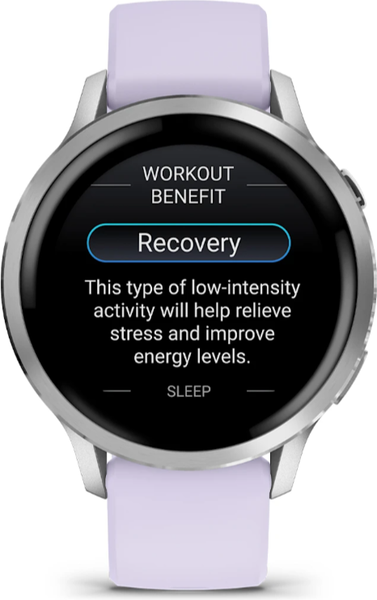 Изображение товара Умные часы Garmin Venu 4 41mm / 010-03013-01 (серебристый/сиреневый)