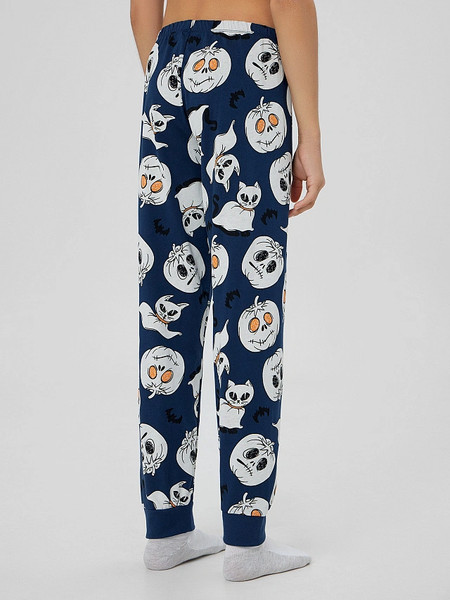 Изображение товара Пижама детская Mark Formelle 563333 (р.134-68-60, серый меланж 4306-А/привидения на синем)