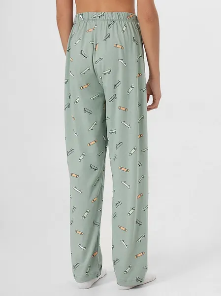 Изображение товара Пижама детская Mark Formelle 563334 (р.122-60-54, зеленый лед/скейты на зеленом)