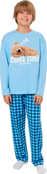 Изображение товара Пижама детская Mark Formelle 563334 (р.146-72-63, небо/сине-голубая клетка)