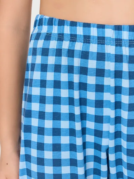 Изображение товара Пижама детская Mark Formelle 563334 (р.158-80-69, небо/сине-голубая клетка)