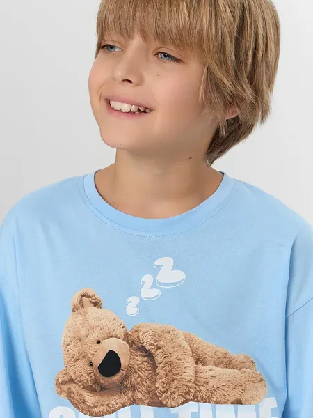 Изображение товара Пижама детская Mark Formelle 563334 (р.158-80-69, небо/сине-голубая клетка)