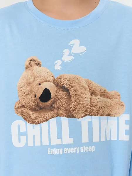 Изображение товара Пижама детская Mark Formelle 563334 (р.164-84-72, небо/сине-голубая клетка)