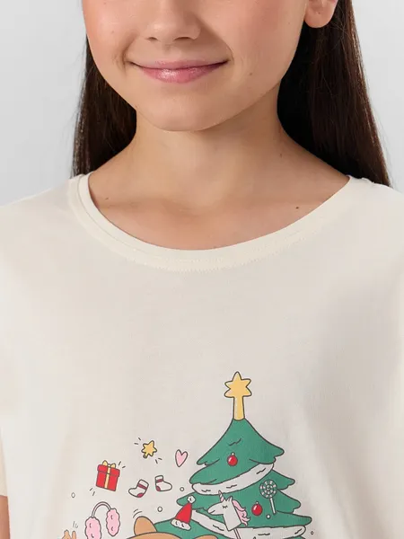 Изображение товара Пижама детская Mark Formelle 567727 (р.134-68, молочный/клетка на молочном)