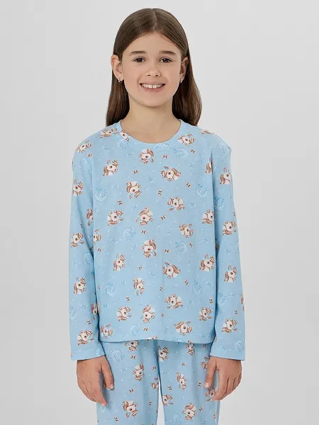 Изображение товара Пижама детская Mark Formelle 567740 (р.104-56, милые коники на голубом)