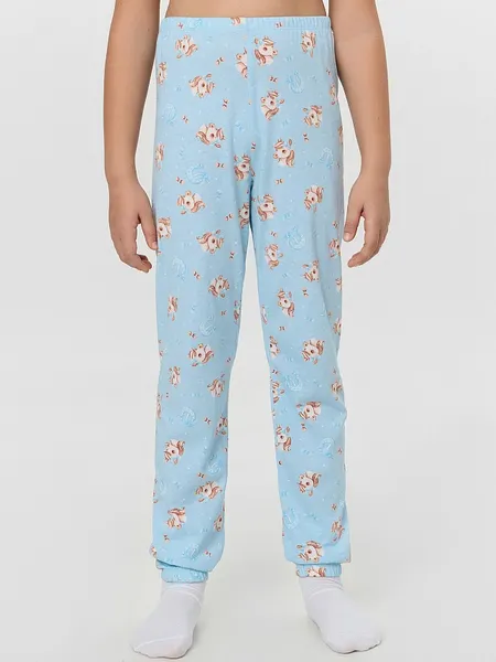 Изображение товара Пижама детская Mark Formelle 567740 (р.152-76, голубой/милые коники на голубом)