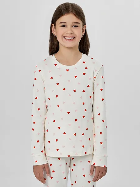Изображение товара Пижама детская Mark Formelle 567743 (р.98-52, сердечки на молоке)