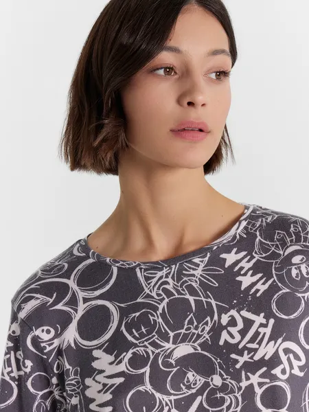 Изображение товара Комплект домашней одежды Mark Formelle 592468-1 (р.164/170-96-102, граффити на графите)