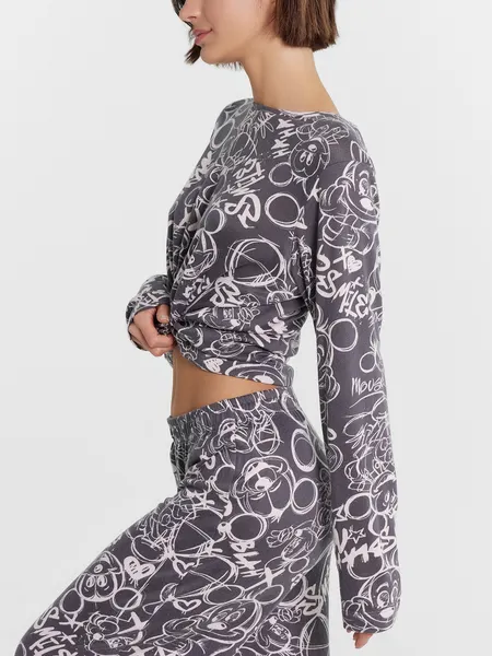 Изображение товара Комплект домашней одежды Mark Formelle 592468-1 (р.164/170-96-102, граффити на графите)