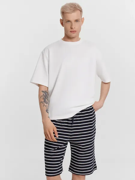 Изображение товара Шорты домашние Mark Formelle 531032 (р.82-170/176, белая полоска на неви)