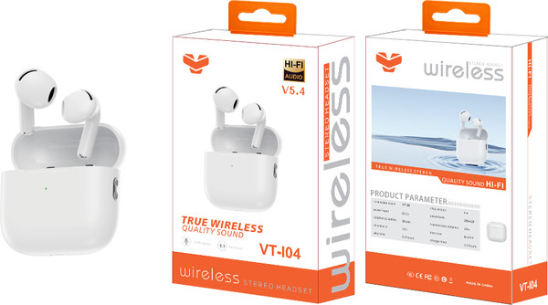 Изображение товара Беспроводные наушники Bingo VT-i04 (белый)
