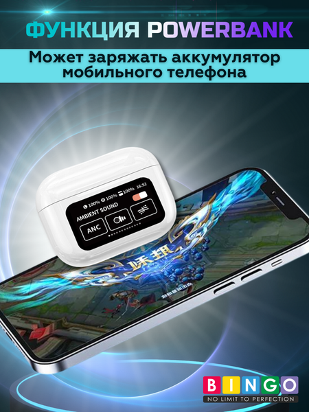 Изображение товара Беспроводные наушники Bingo VT-i30 (белый)