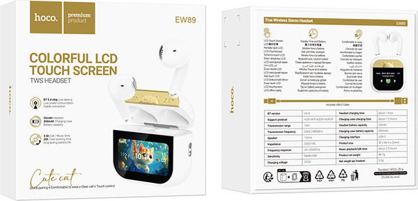 Изображение товара Беспроводные наушники Hoco EW89 TWS (белый)