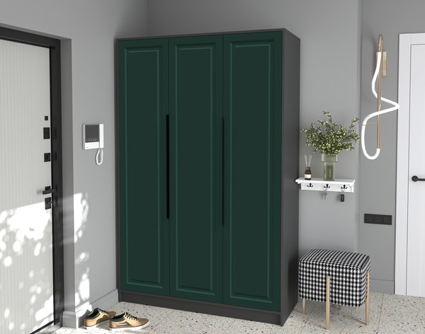 Изображение товара Шкаф Интерлиния  Концепт КТ-Ш3 Деко (антрацит/изумруд)