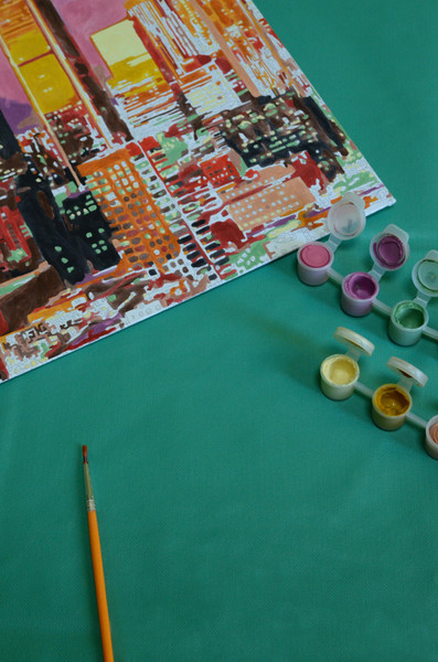 Изображение товара Защитная клеенка для творчества Пинск-Искож Ералаш 100x70см (9 зеленый)