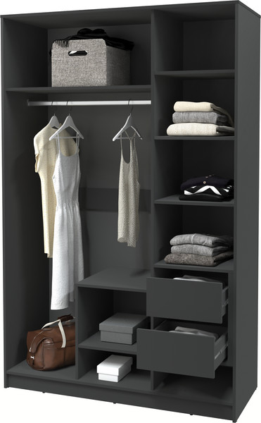 Изображение товара Шкаф Интерлиния Концепт КТ-Ш3 Деко (антрацит/серый)