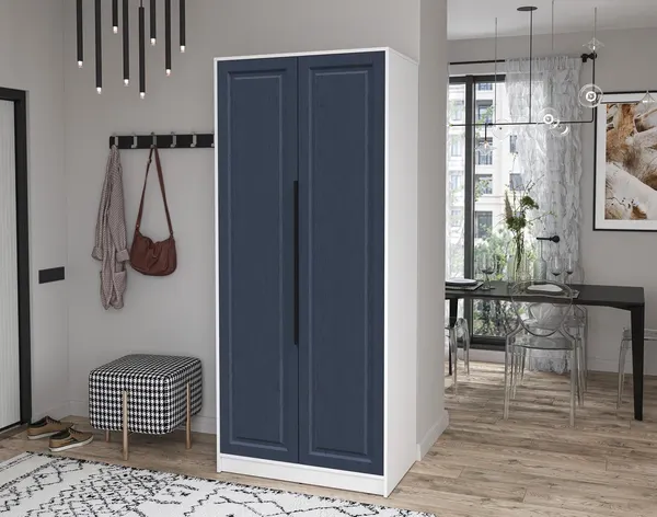 Изображение товара Шкаф Interline Концепт КТ-Ш2 Деко (белый платинум/дуб королевский)