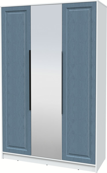 Изображение товара Шкаф Интерлиния Концепт КТ-Ш3з Деко (белый платинум/дуб лазурный)